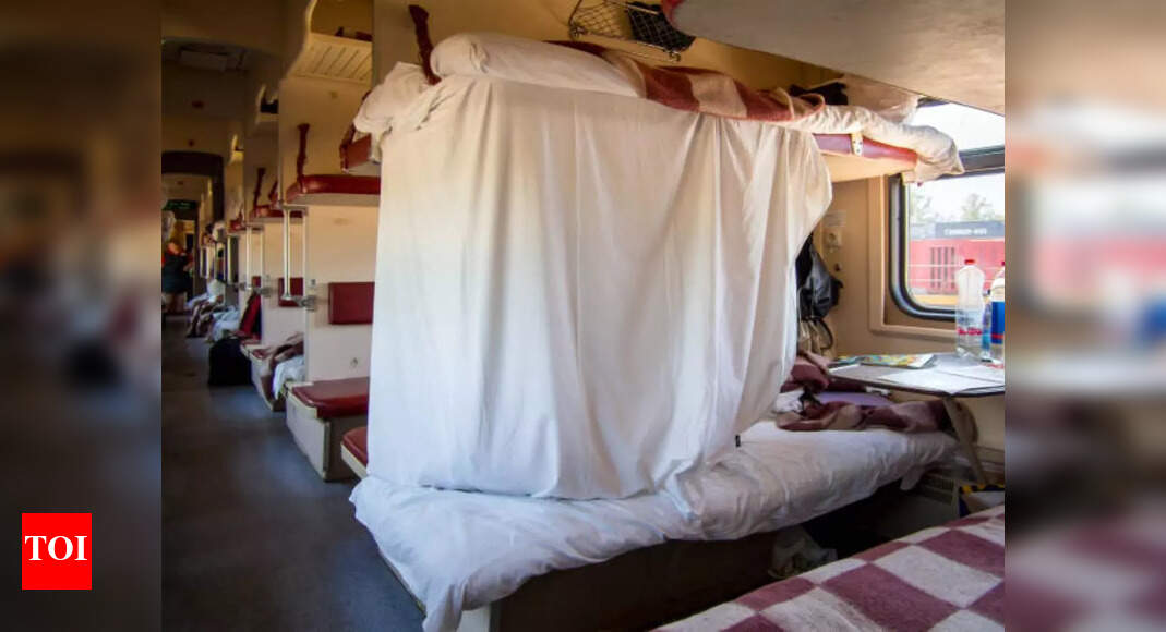 Goodbye white blankets! Indian Railways introduces Sanganeri prints to train coaches