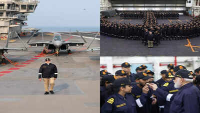  How PM Modi spent Diwali with Navy on INS Vikrant; watch MiG-29s in action