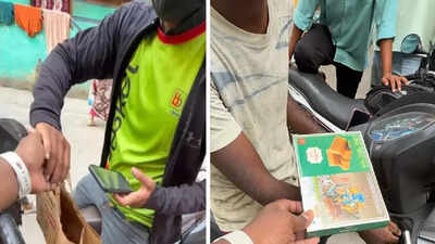  Hyderabad man orders sweets from Blinkit, Zepto, Swiggy; gifts them back to delivery agents