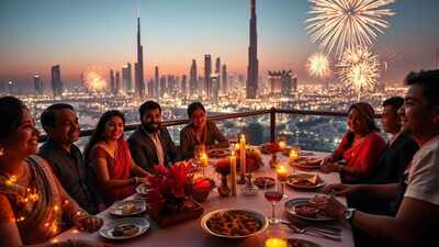  Celebrate with Indian cuisine, vegetarian delights, and stunning rooftop views"