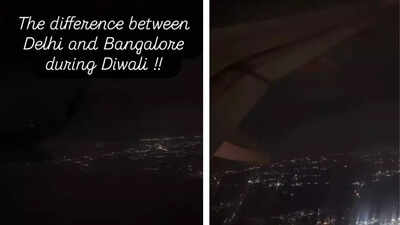 Delhi or Bengaluru? Viral In-Flight Diwali Video Has Internet Picking Sides!