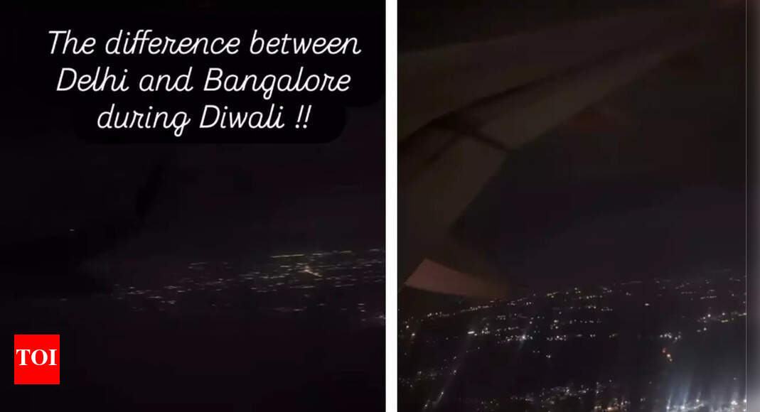 Delhi or Bengaluru? Viral In-Flight Diwali Video Has Internet Picking Sides!
