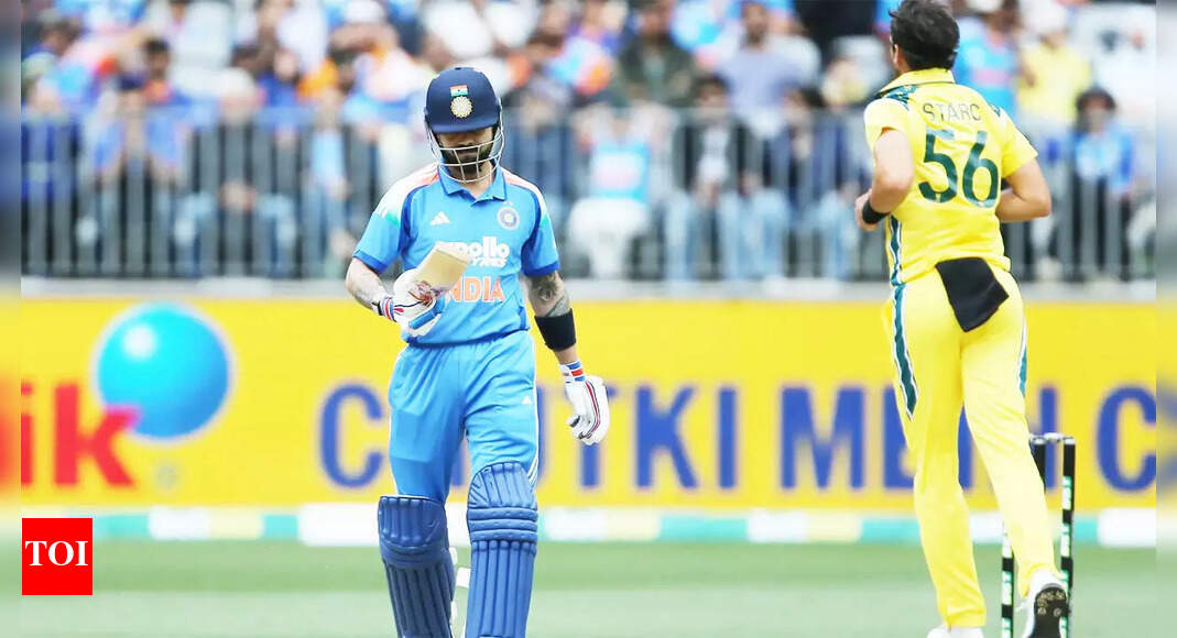 ‘Avoid arguments’: Virat Kohli receives a tough message after Perth duck | Cricket News – The Times of India