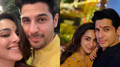 Kiara Advani And Sidharth Malhotra twin in yellow on their first Diwali as parents - Watch