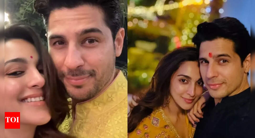 Kiara And Sidharth twin in yellow on their Diwali Kiara And Sidharth twin in yellow on their Diwali