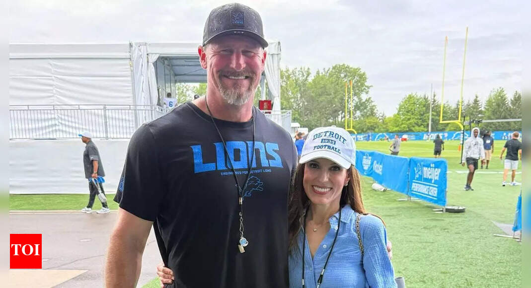 Dan Campbell’s wife Holly steals spotlight in referee-inspired outfit during Lions’ MNF clash against Buccaneers