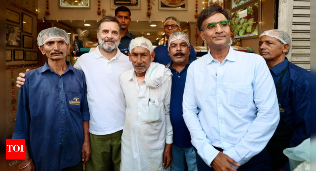 'Rahul ji, get married soon, want wedding order': Rahul Gandhi makes traditional sweets at Delhi's Ghantewala shop