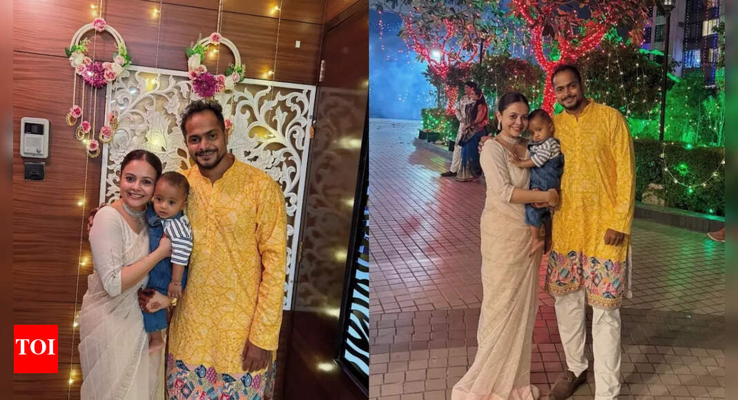 Devoleena Bhattacharjee and husband Shanawaz celebrate their first Diwali with son Joy; see pics