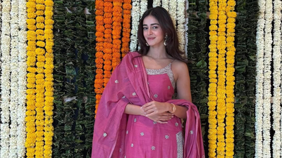 Ananya Panday flexes her mother’s vintage Rohit Bal outfit and it’s giving heirloom haute couture energy!