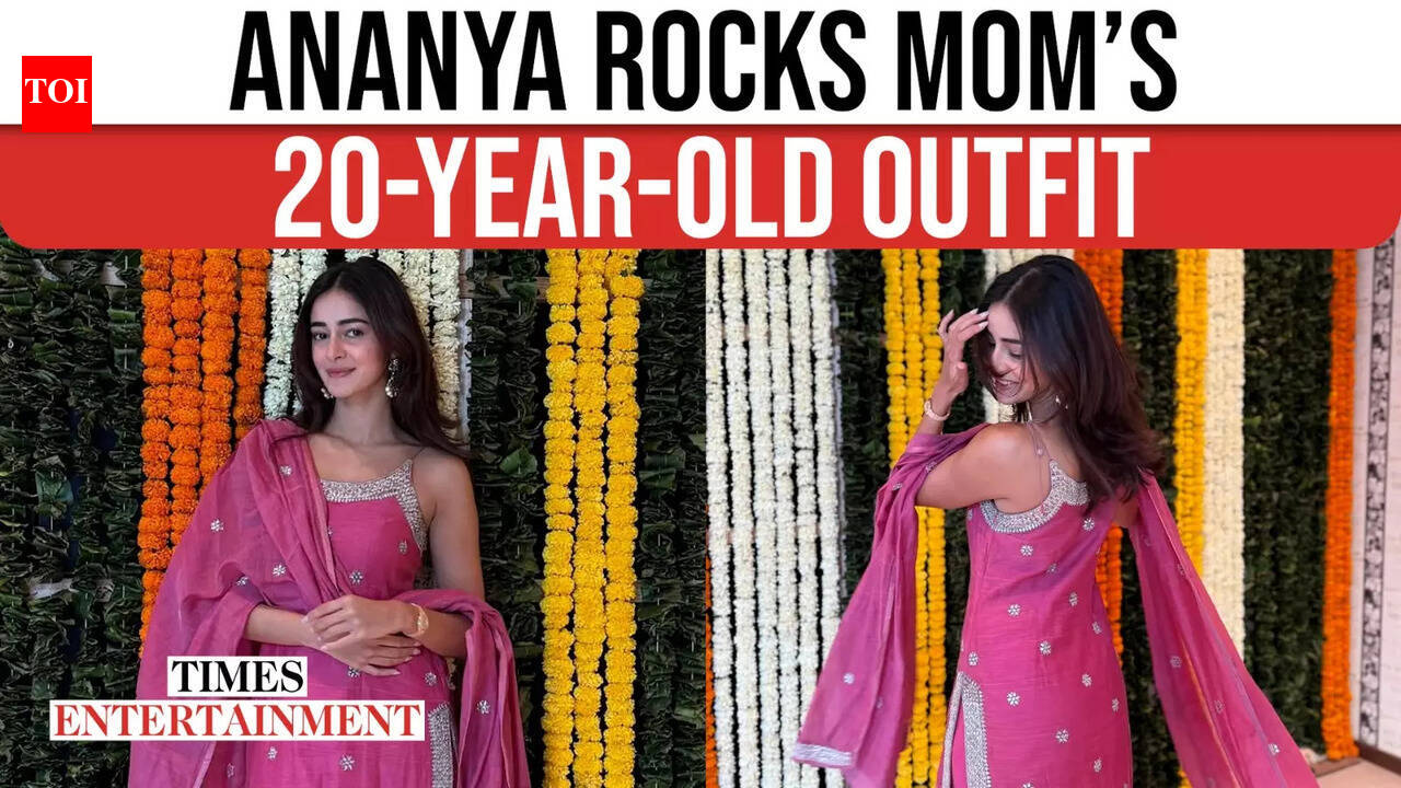 Ananya Panday Honors Mom Bhavana’s 20-Year-Old Rohit Bal Outfit This Diwali
