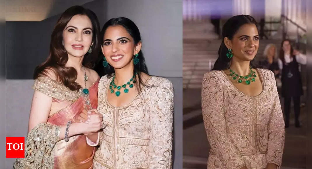 Isha Ambani highlights her mother, Nita Ambani’s, role in nurturing her artistic vision