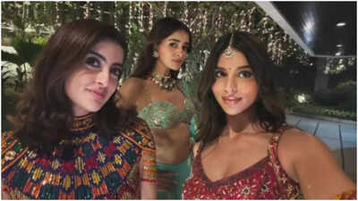 Suhana Khan, Ananya Panday, Navya Naveli Nanda strike a pose; besties stun in ethnic glamour for VIRAL Diwali selfie