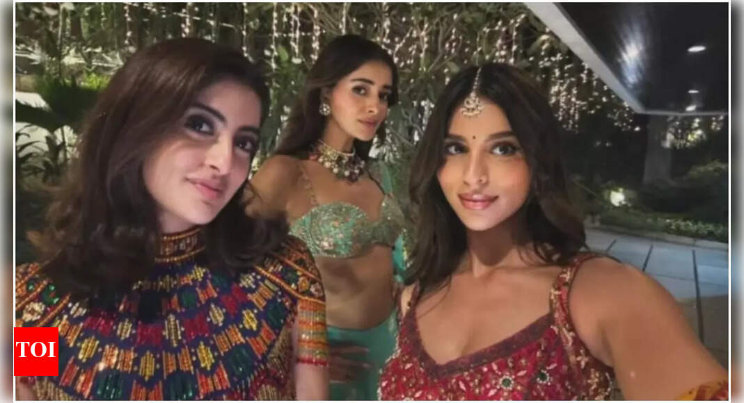 Suhana Khan, Ananya Panday, Navya Naveli Nanda strike a pose; besties stun in ethnic glamour for VIRAL Diwali selfie