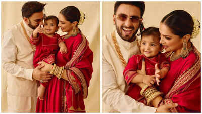Deepika Padukone and Ranveer Singh introduce daughter Dua to the world on Diwali, fans shower love and blessings