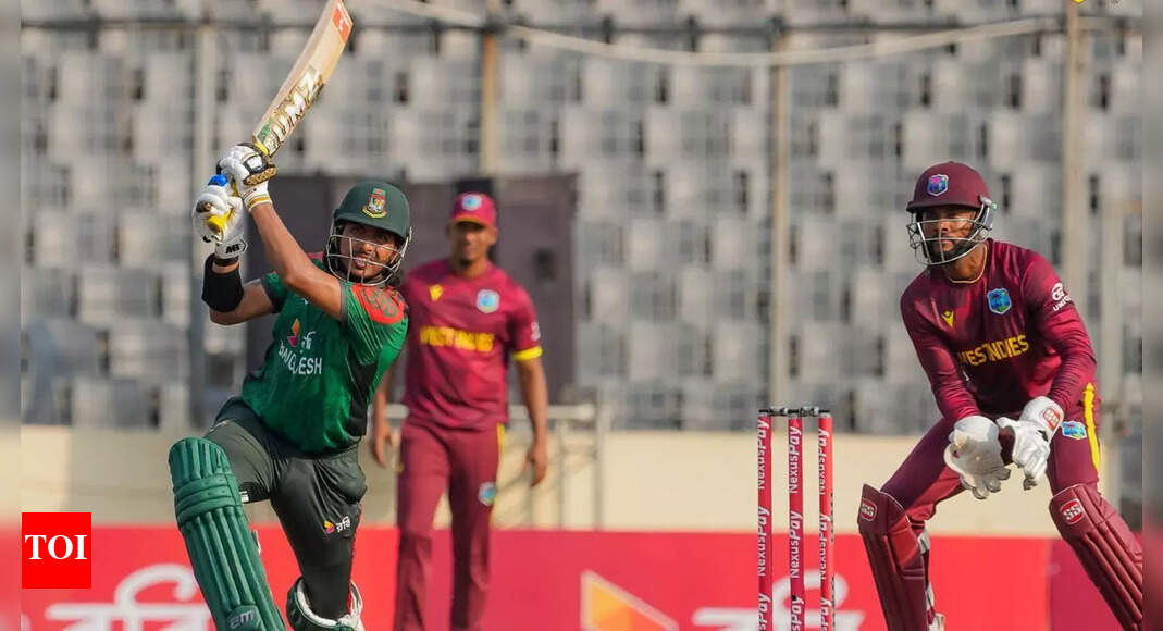 2nd ODI: After 50 overs of spin bowling and thrilling super over, West Indies beat Bangladesh to level series