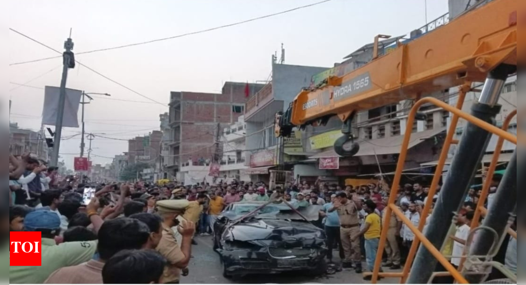 Businessman’s son arrested for Jaguar hit-and-run that left 1 dead, 5 injured in UP