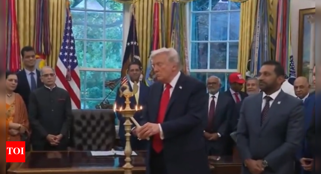 Diwali at WH: Trump lights lamps, says 'spoke with PM Modi, discussed trade, Pakistan' - watch