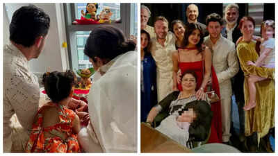 Priyanka Chopra performs Lakshmi puja with Nick Jonas, Malti Marie in her intimate Diwali celebration with family and friends