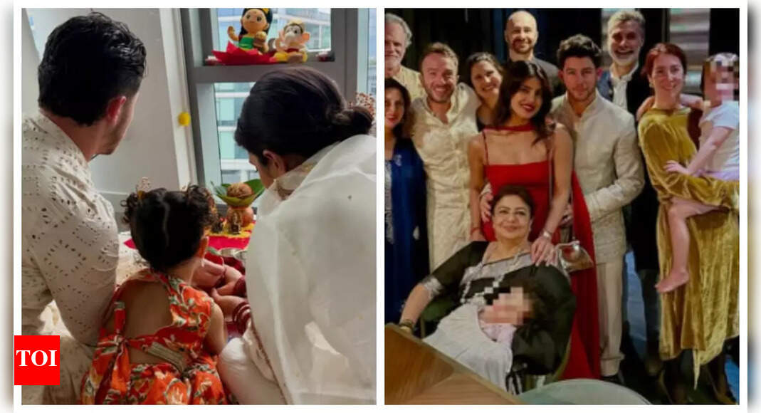 PC performs Lakshmi puja with Nick, Malti in Diwali photos