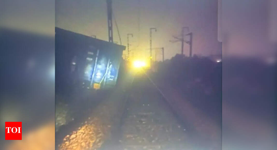 13 loaded wagons of freight train derail near Mathura; railway operation affected