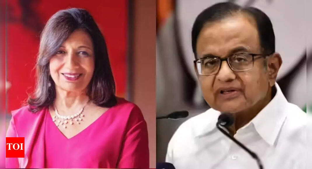 Kiran Mazumdar offers money to fix Bengaluru roads; Chidambaram says problem is execution