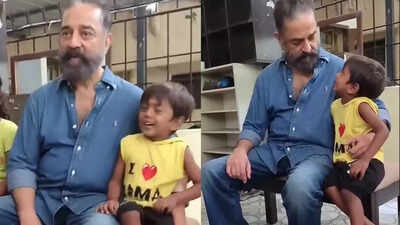 Kamal Haasan's cute moment with young fan reciting Thirukkurals and Sivaji Ganesan dialogue - Watch VIRAL video