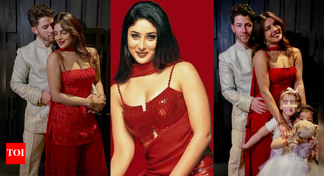 Did Priyanka Chopra recreate Kareena Kapoor’s iconic red kurta moment from ‘K3G’ this Diwali?