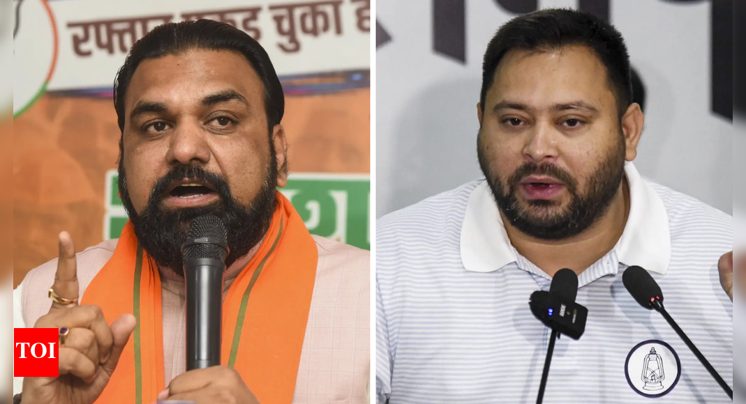 <div>'Only words': NDA slams Tejashwi Yadav over promises to Jeevika Didis; says his family 'looted' Bihar</div> <div>'Only words': NDA slams Tejashwi Yadav over promises to Jeevika Didis; says his family 'looted' Bihar</div>