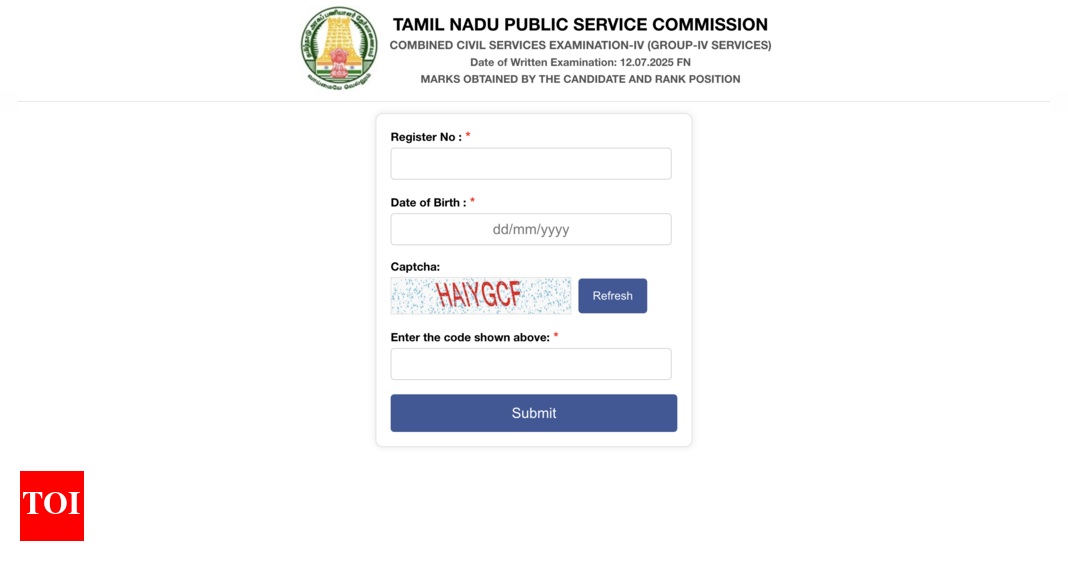 TNPSC Group 4 result 2025 released at tnpsc.gov.in: Check direct link to download scorecards here