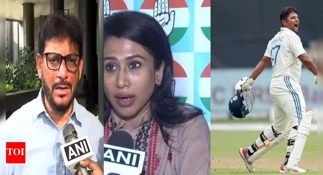 <div>'People will ask questions': AIMIM wades into Sarfaraz Khan's omission row; backs Congress leader's 'surname' remark</div> <div>'People will ask questions': AIMIM wades into Sarfaraz Khan's omission row; backs Congress leader's 'surname' remark</div>