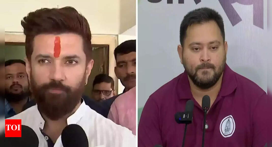 <div>'Mungeri Lal k sapne': Chirag Paswan hits out at Mahagathbandhan over 'ongoing infighting'; slams attack on Nitish's health</div> <div>'Mungeri Lal k sapne': Chirag Paswan hits out at Mahagathbandhan over 'ongoing infighting'; slams attack on Nitish's health</div>