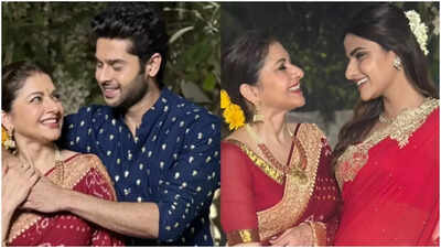  Bhagyashree celebrates Diwali with kids Abhimanyu and Avantika Dasani - See Post