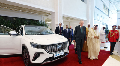 Turkish President Erdoğan gifts Turkish-made electric car to Kuwaiti Emir Al-Sabah during Gulf visit