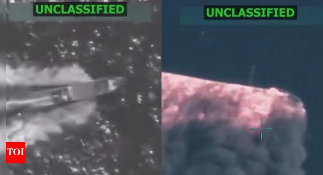 'Al Qaeda of hemisphere': Video shows moment US conducted 'lethal kinetic strike' on drug-carrying boat - Watch