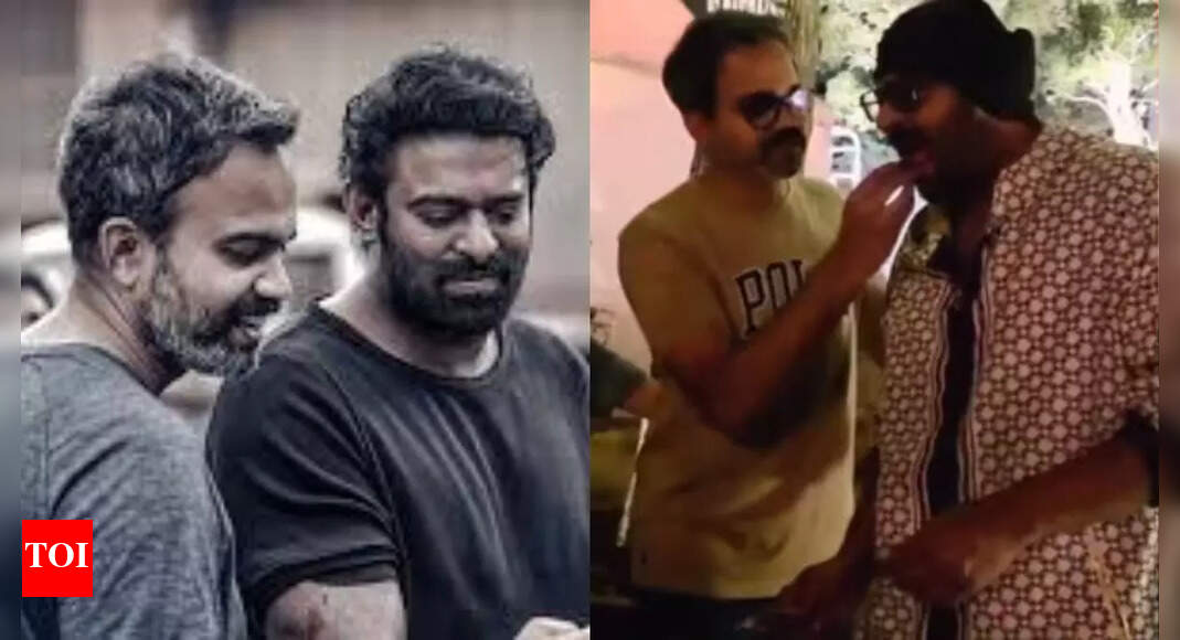 Prabhas turns 46: Rebel Star cuts the cake with 'Salaar' director Prashanth Neel and team - Watch