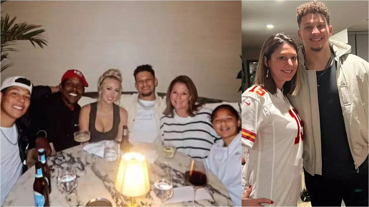 Patrick Mahomes unbothered amid criticism of 1587 Prime's food, seen  chilling at steakhouse with mom Randi and wife Brittany in viral photo |  NFL News - The Times of India