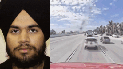 California crash: Footage shows moment when Indian-origin truck driver 'rammed' into traffic; 3 killed
