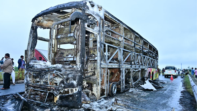 Andhra Pradesh bus inferno: Vehicle had 16 challans for traffic violations; Rs 23,000 in unpaid fines
