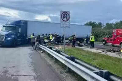 Accidente en California: Las imágenes muestran el momento en que un camionero de origen indio "se estrelló" contra el tráfico; 3 muertos