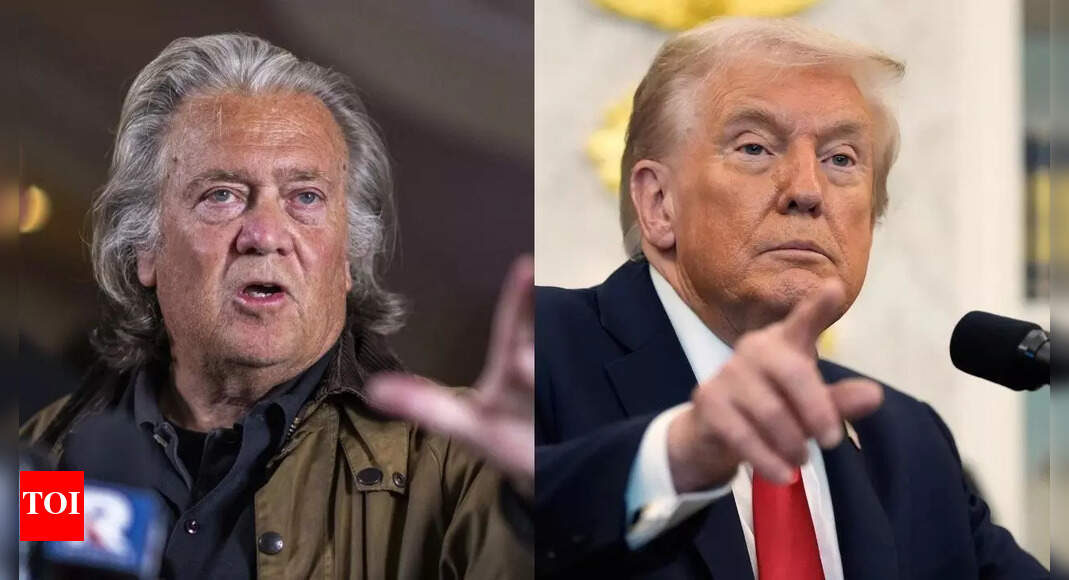 <div>Steve Bannon just revealed Trump's 2028 plan for third term</div>