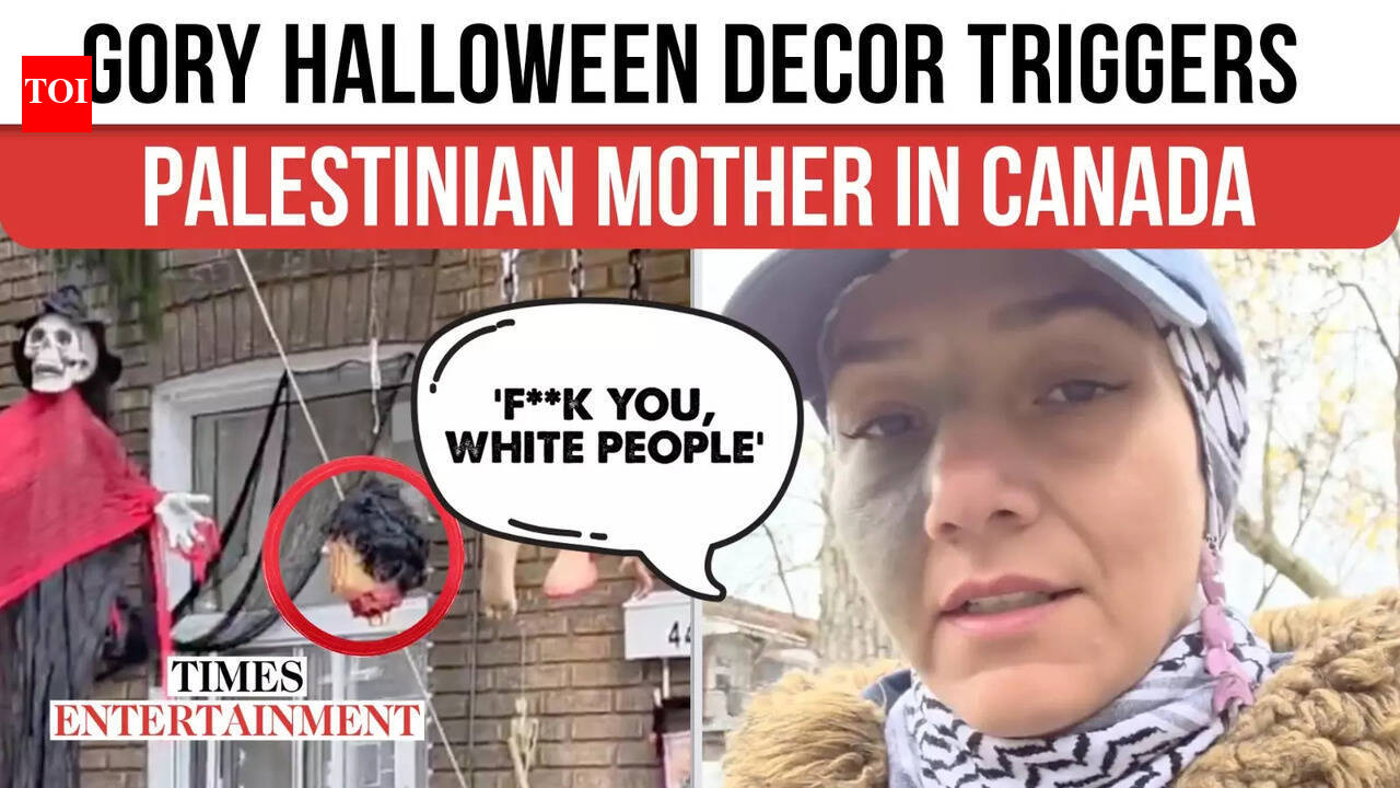 Palestinian Mother’s Furious Rant Over Halloween Decorations In Canada ...