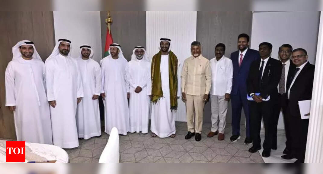 Naidu discusses economic and technological collaboration with UAE leaders during Dubai visit | Vijayawada News