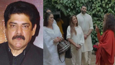 RIP Pankaj Dheer: Nikitin Dheer and family visit Rishikesh ashram, offer peace prayer for late father
