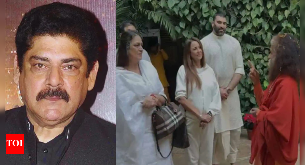 RIP Pankaj Dheer: Nikitin Dheer and family visit Rishikesh ashram, offer peace prayer for late father