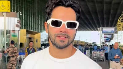 Varun Dhawan’s all-white airport look is unmissable - Watch video