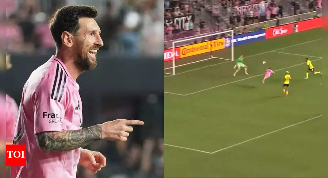Rare sight! Lionel Messi scores flying header for Inter Miami vs Nashville SC – Watch