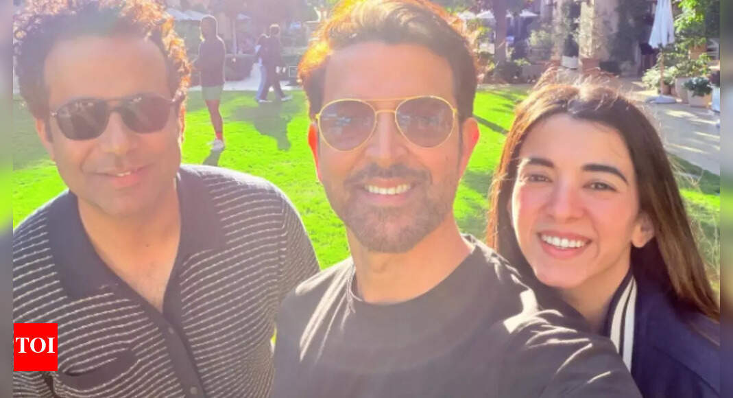 Hrithik Roshan shares vacation PIC; Saba Azad drops adorable comment: 'The best bois'