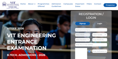 VITEEE registration window opens at viteee.vit.ac.in: Direct link to apply here – The Times of India VITEEE registration window opens at viteee.vit.ac.in: Direct link to apply here – The Times of India