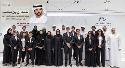 The 16 Dubai Student Council members were chosen from 90 private schools through interviews and group activities in collaboration with PwC/ Image: X Dubai Crown Prince Sheikh Hamdan forms first Dubai Student Council with 16 student members