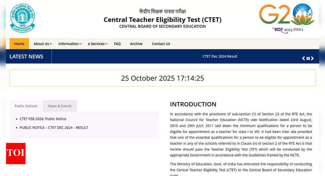 CTET December 2025 exam delayed: When will registration begin?